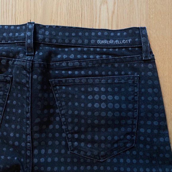 Current/Elliott Polka Dot Stiletto Jeans Sz 31 - Picture 5 of 10